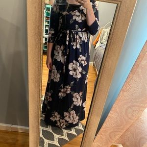 Long floral dress